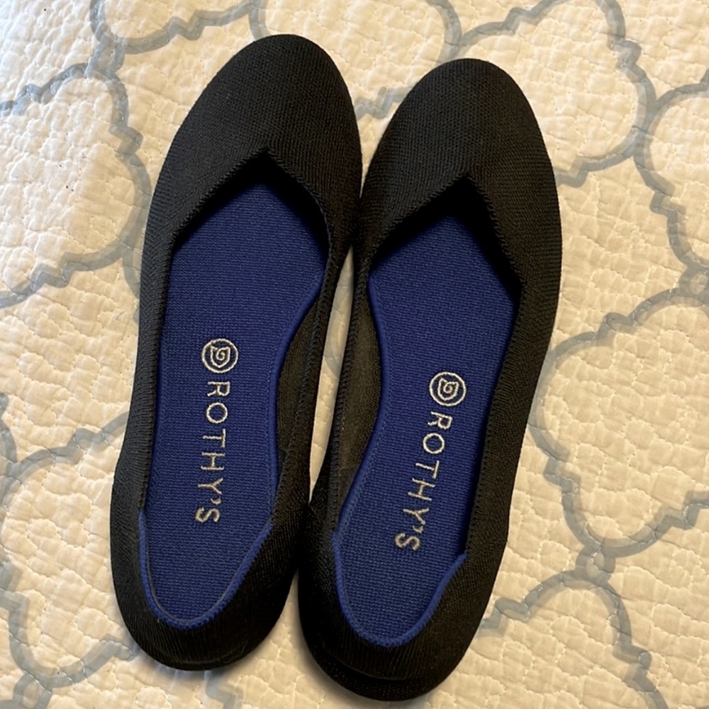 Black Rothy’s - Like New ✨ Size 11 ballet flats